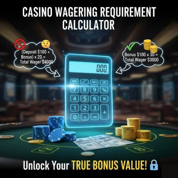 Casino Wagering Requirement Calculator: Instantly Figure Out Your True Bonus Value