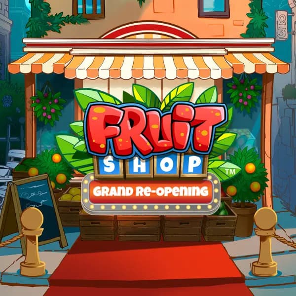 Fruit Shop Grand Re-Opening logo