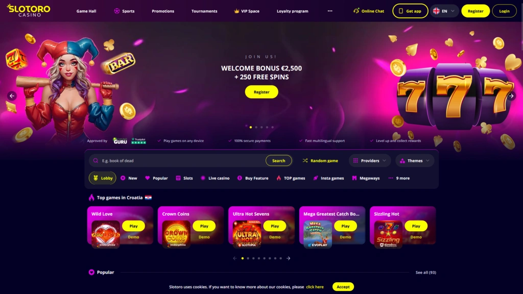 Slotoro Landing Page Slotoro Landing Page