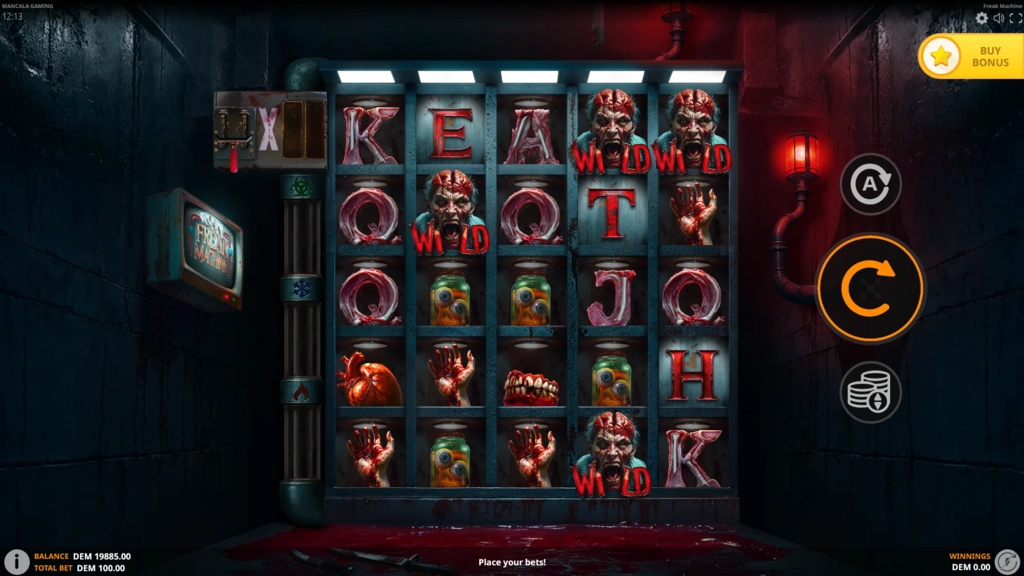 Freak Machine Cluster Pays