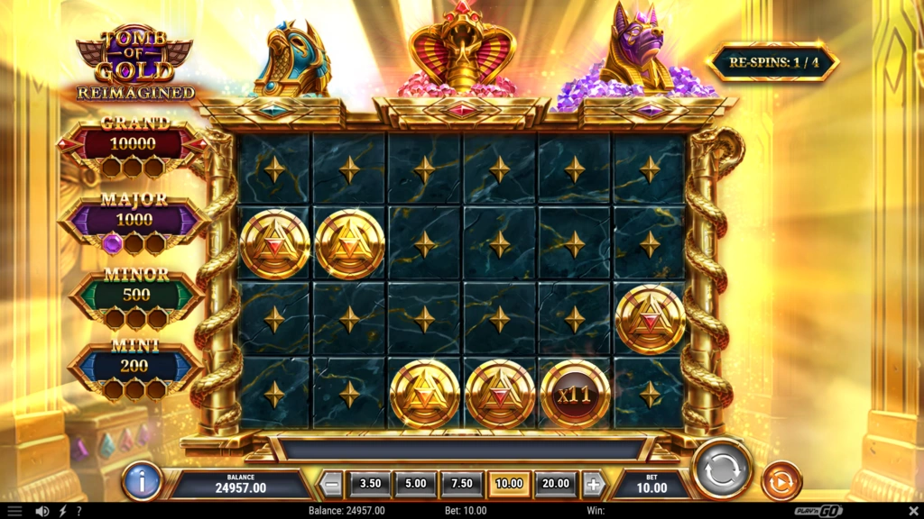 Tomb of Gold Reimagined - Bonus Respin Game Tomb of Gold Reimagined - Bonus Respin Game