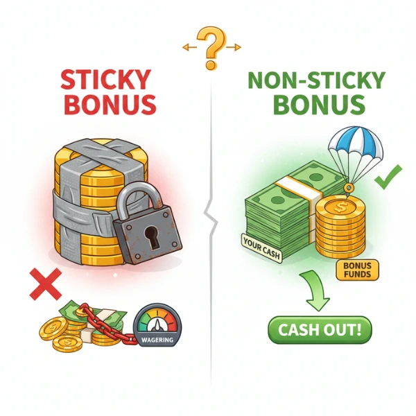 Sticky vs. Non-Sticky Casino Bonus: The Ultimate Guide to Parachute Offers