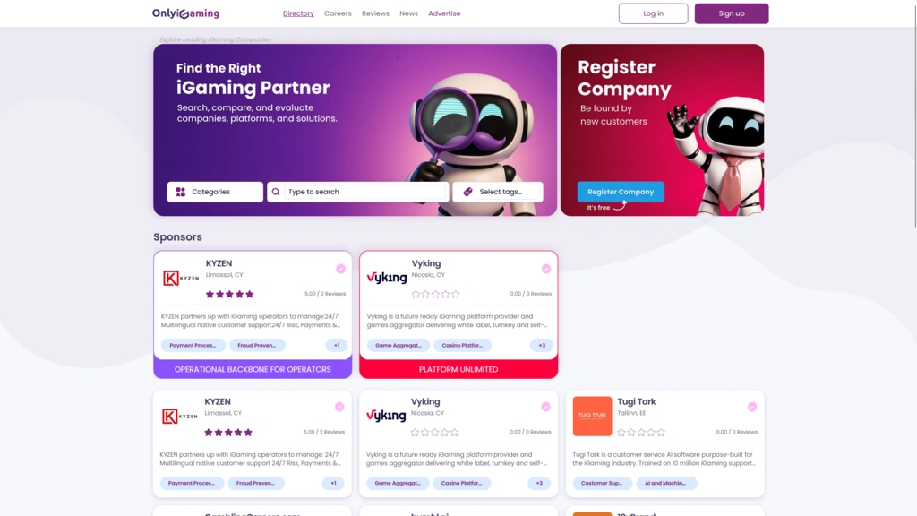 OnlyiGaming Landing Page