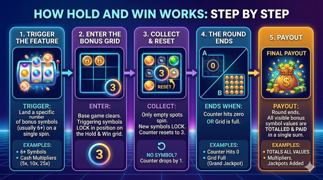 Hold and Win Slots Explained Step By Step