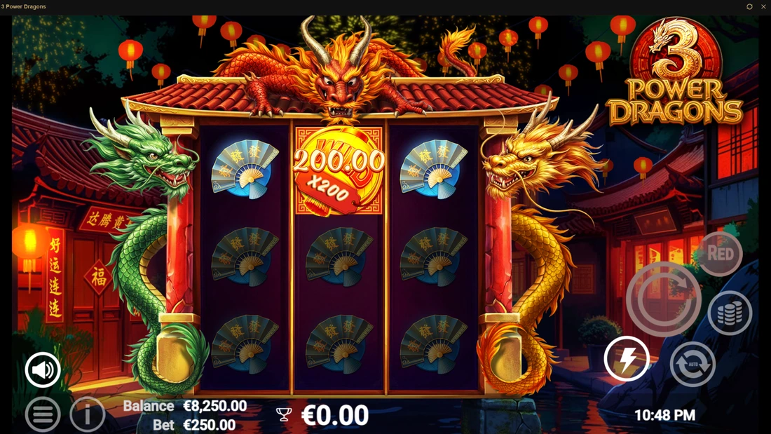 3 Power Dragons Super Feature Spin