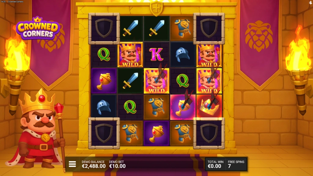 Crowned Corners - 4 Scatters Bonus Game