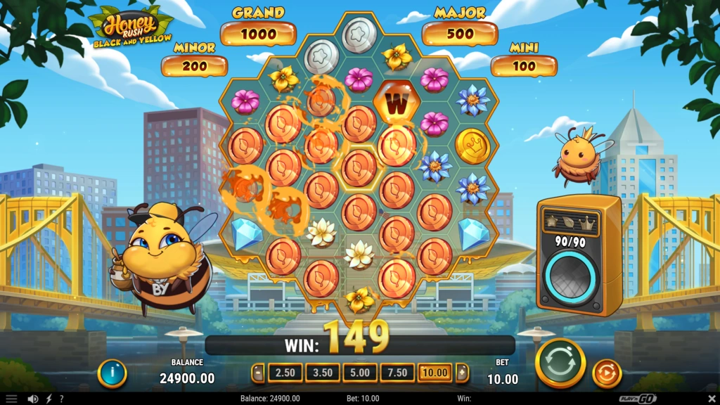 Honey Rush Black and Yellow - Feature