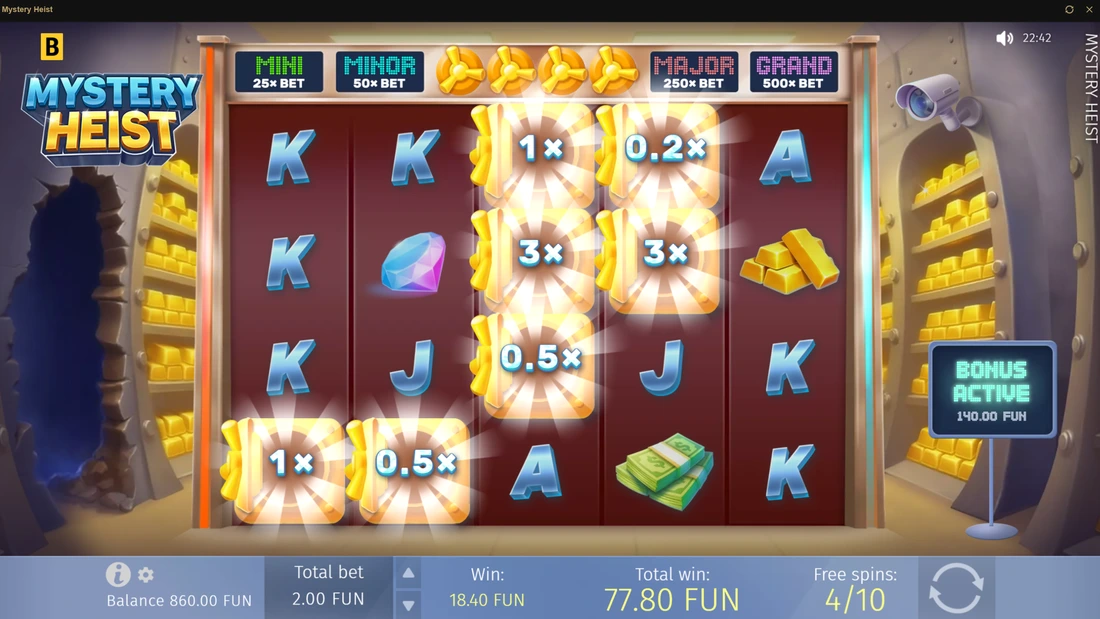 Mystery Heist Free Spins