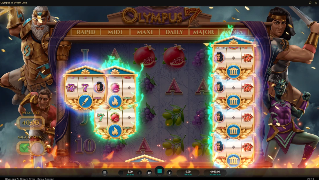 Olympus 7s Dream Drop Mighty Spins
