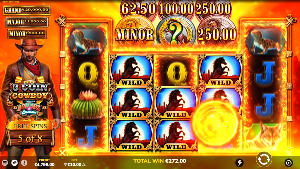 3 Coin Cowboy Dollars and Dreams - Added Wilds