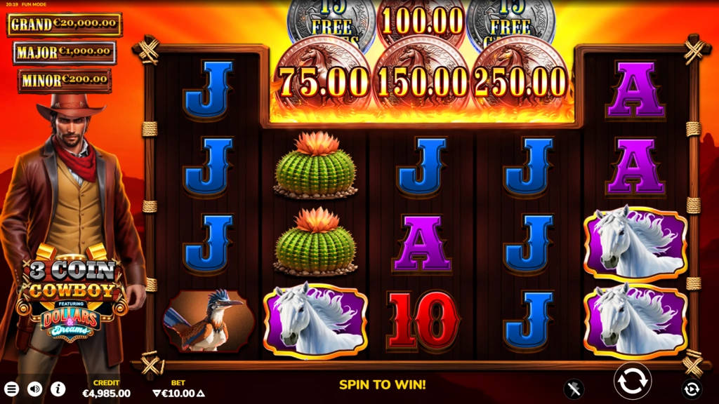 3 Coin Cowboy Dollars and Dreams - Base Game