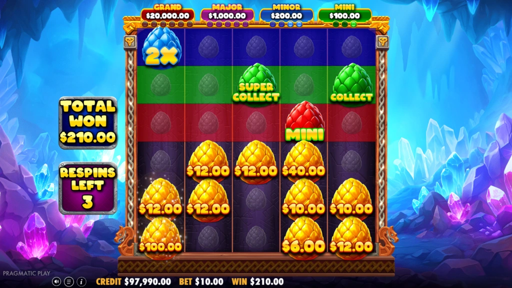 3 Magic Eggs - Respin Feature