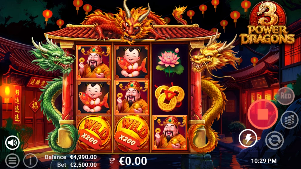 3 Power Dragons - Red Dragon Feature