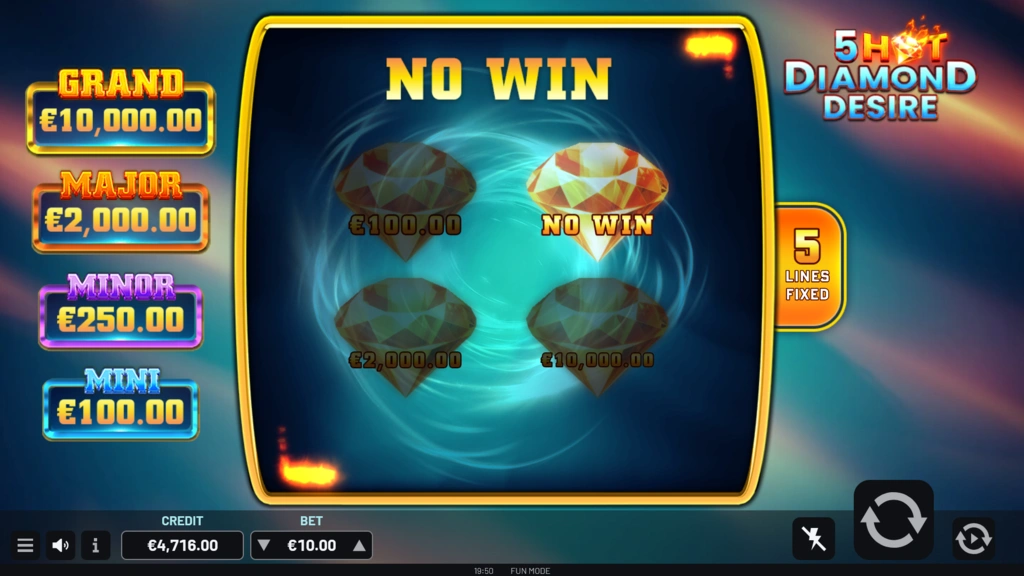 5 Hot Diamond Desire - Jackpot Bonus