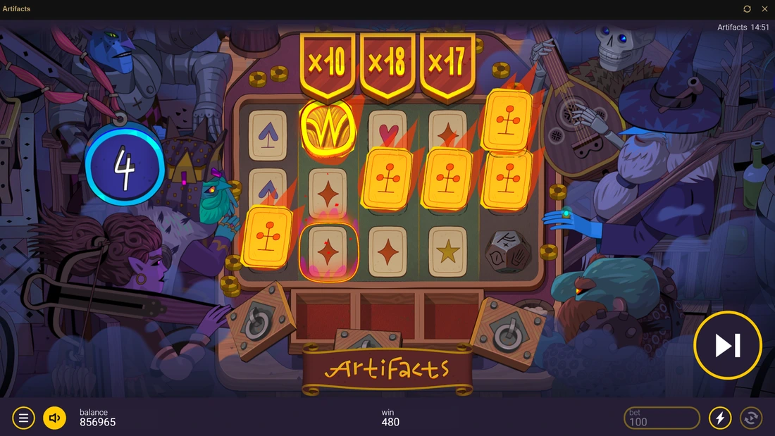 Artifacts Power Free Spins