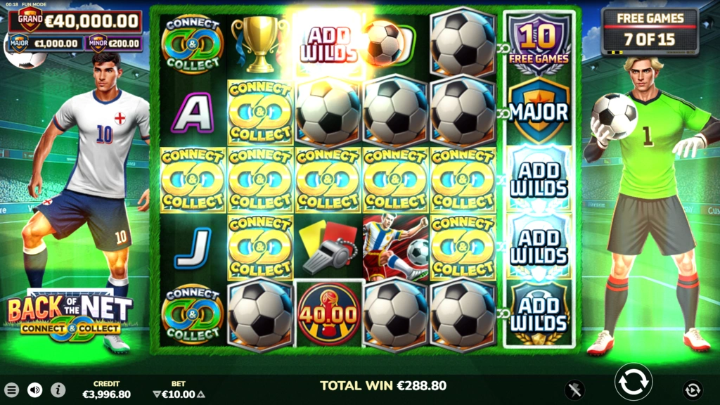 Back of the Net - Free Spins