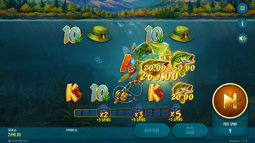 Bass Hunter Bonus Game