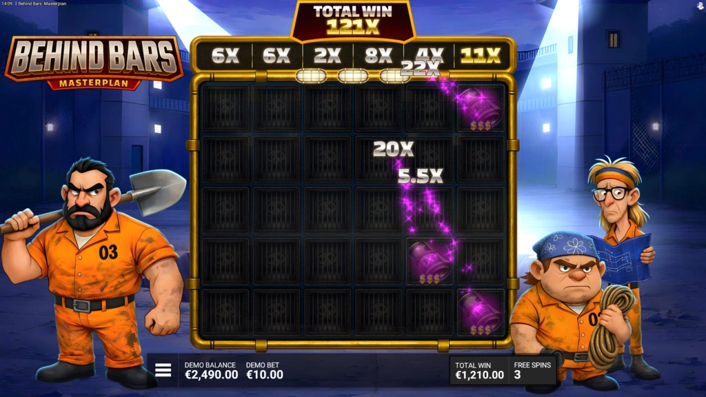Behind Bars Masterplan - 4 Scatters Free Spins