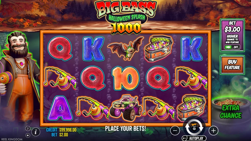 Big Bass Halloween Splash 1000 Base Game