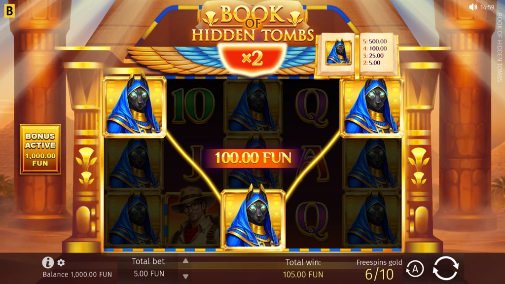 Book of Hidden Tombs Super Free Spins