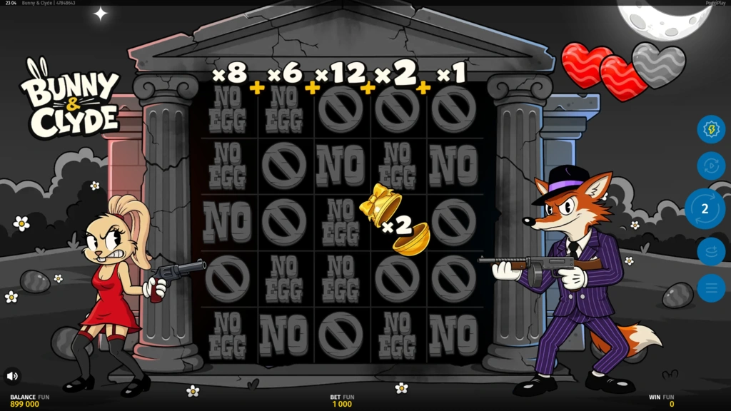 Bunny and Clyde - Respin Free Spins