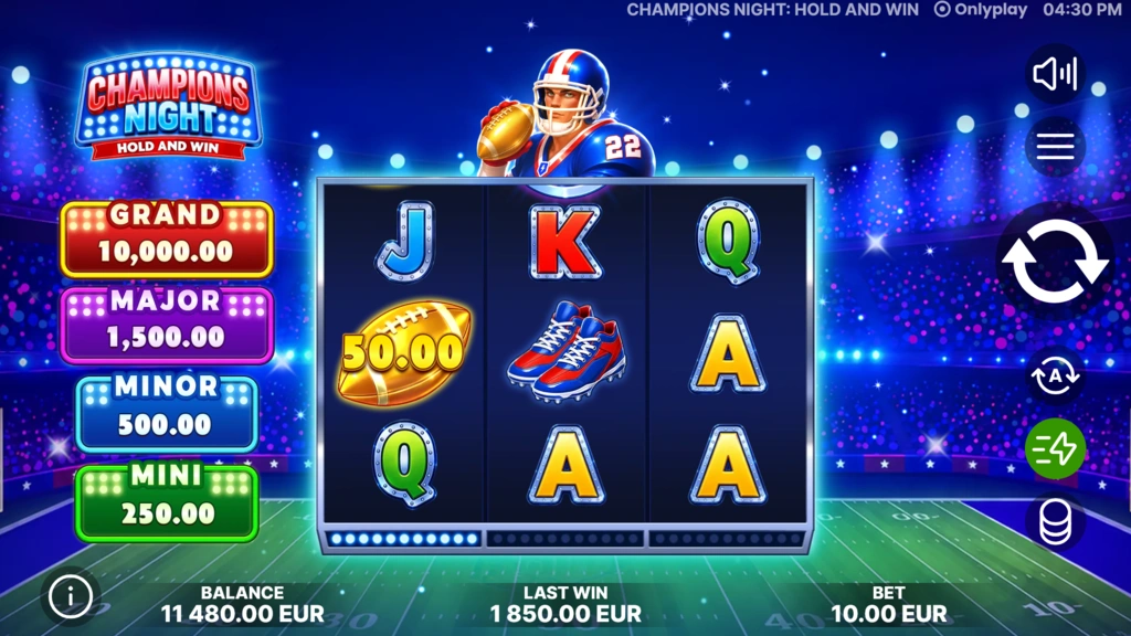 Champions Night Hold and Win Base Game