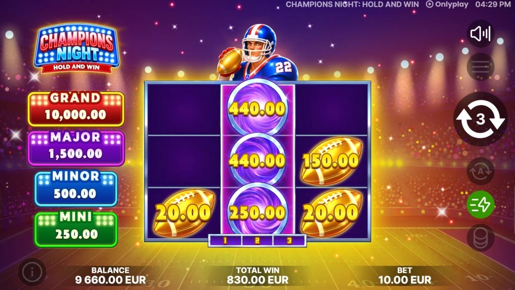 Champions Night Hold and Win Free Spins Champions Night Hold and Win Free Spins