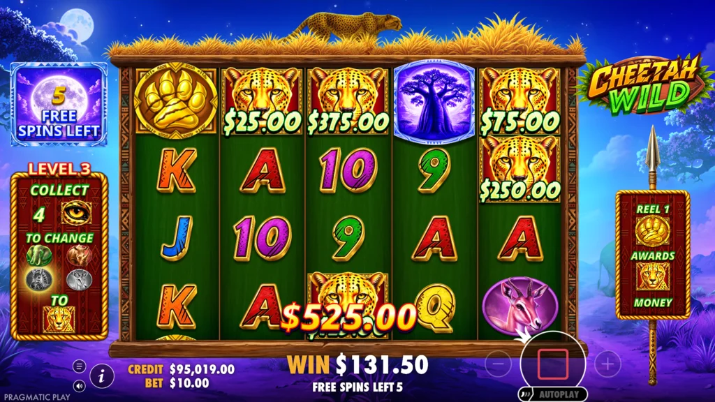 Cheetah Wild Free Spins