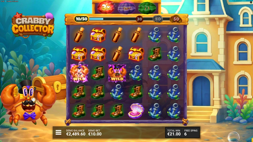 Crabby Collector 4 Scatters Bonus