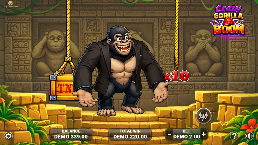 Crazy Gorilla Boom Bonus Game