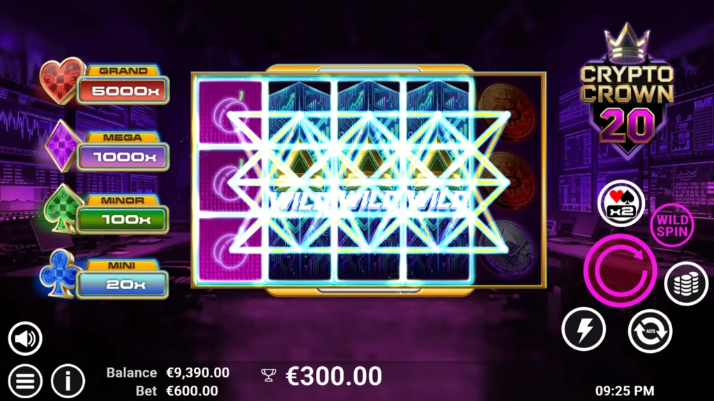 Crypto Crown 20 - Expanding Wild Feature