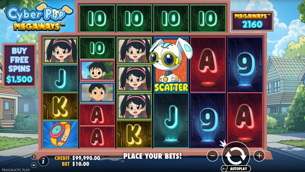 Cyber Pup Megaways - Base Game