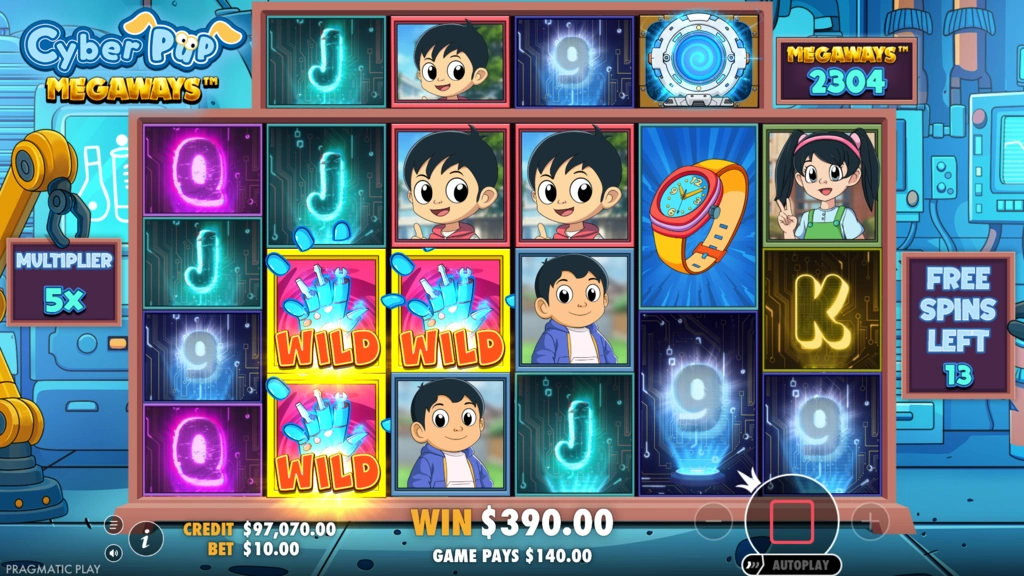 Cyber Pup Megaways - Free Spins