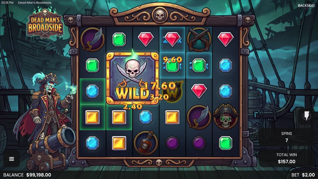 Dead Man’s Broadside 4 Scatters Free Spin