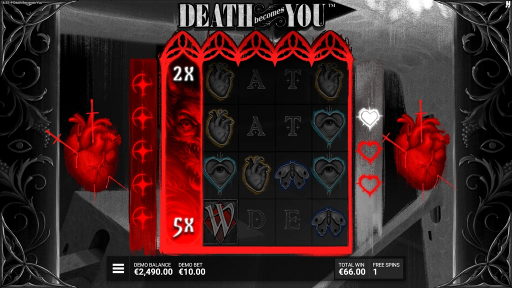 Death Becomes You - 4 Scatters Bonus Game