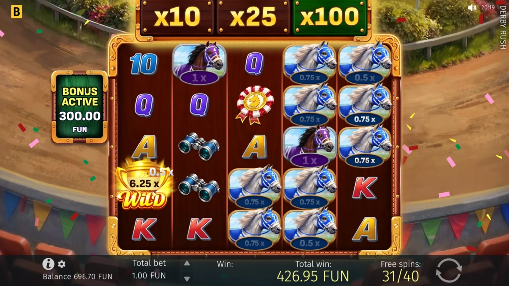 Derby Rush - Free Spins