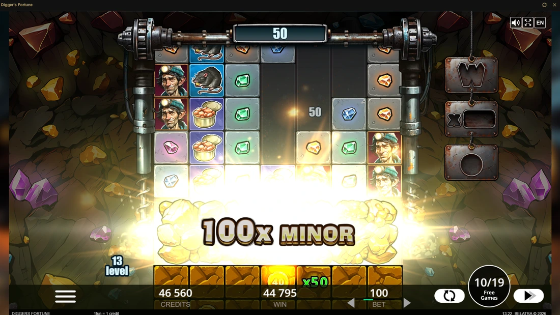 Digger’s Fortune Hot Mode