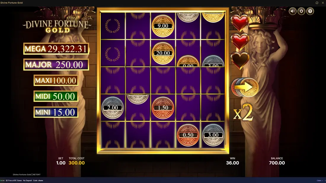 Divine Fortune Gold Gold Bonus