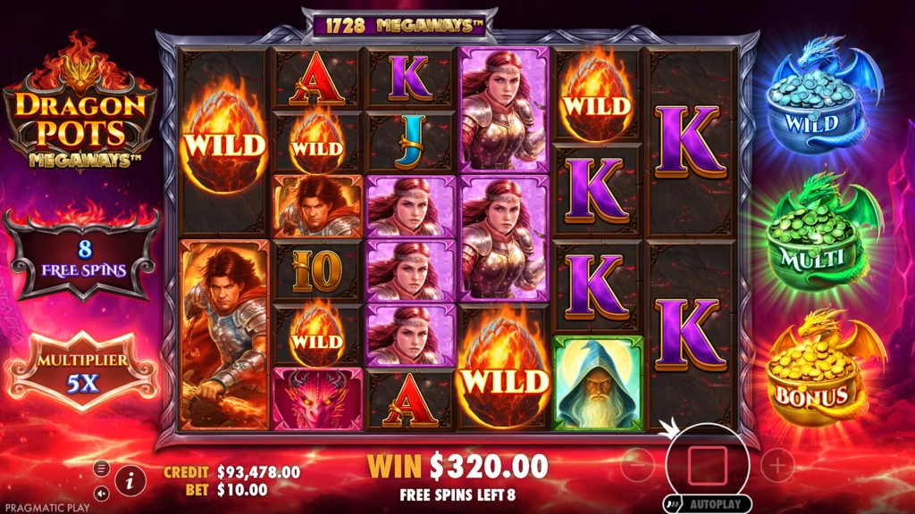 Dragon Pots Megaways - Free Spins Super Bonus Buy