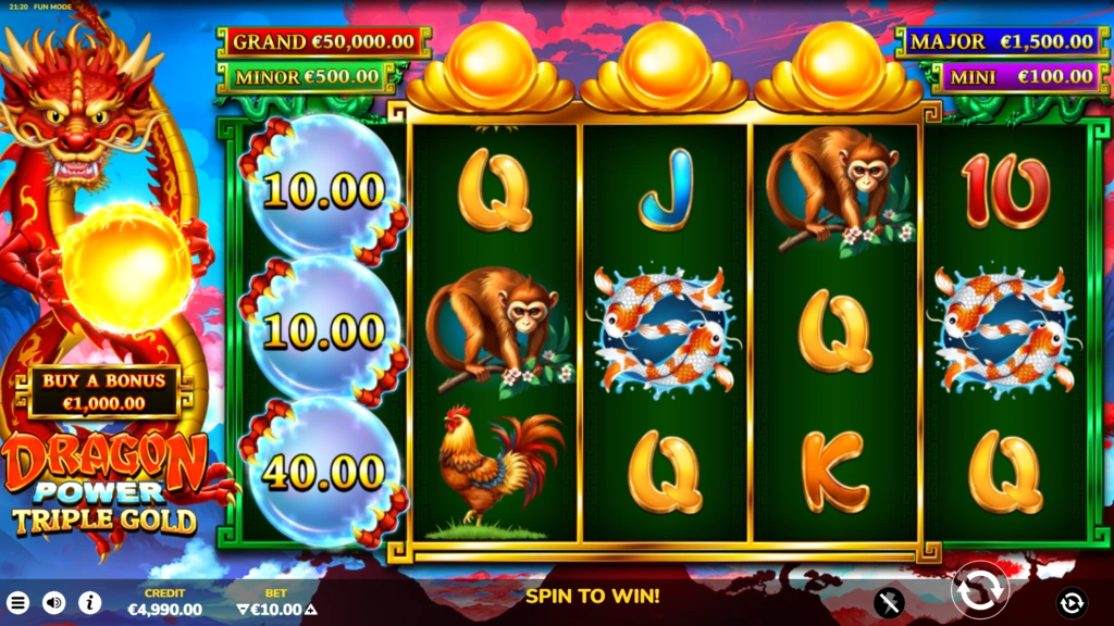 Dragon Power Triple Gold - Base Game