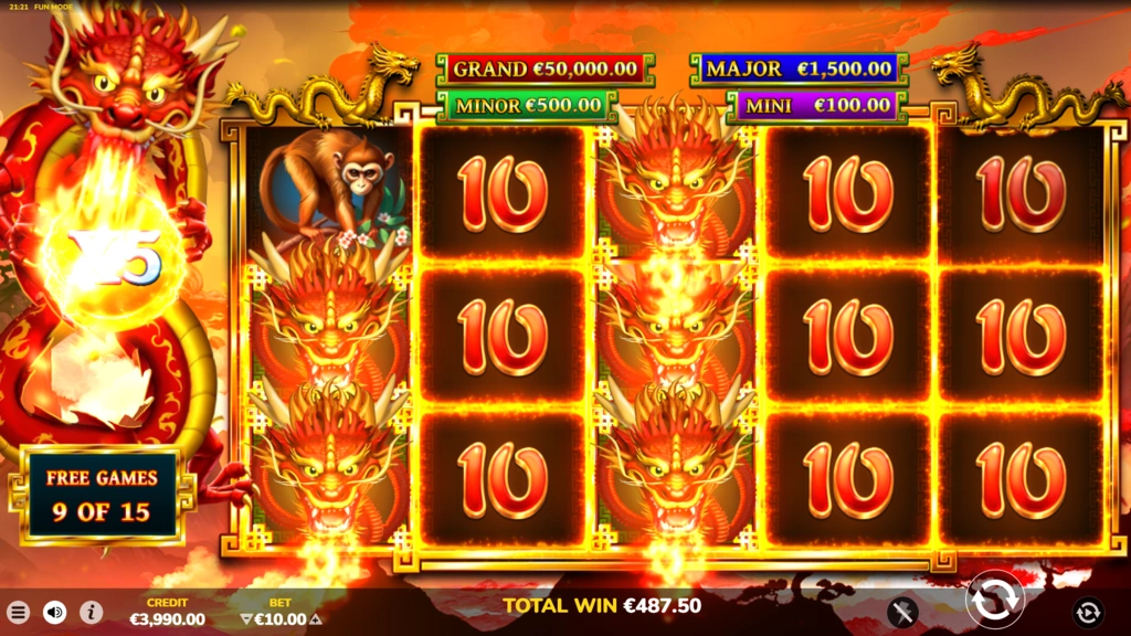 Dragon Power Triple Gold - Random Multiplier in Free Spins