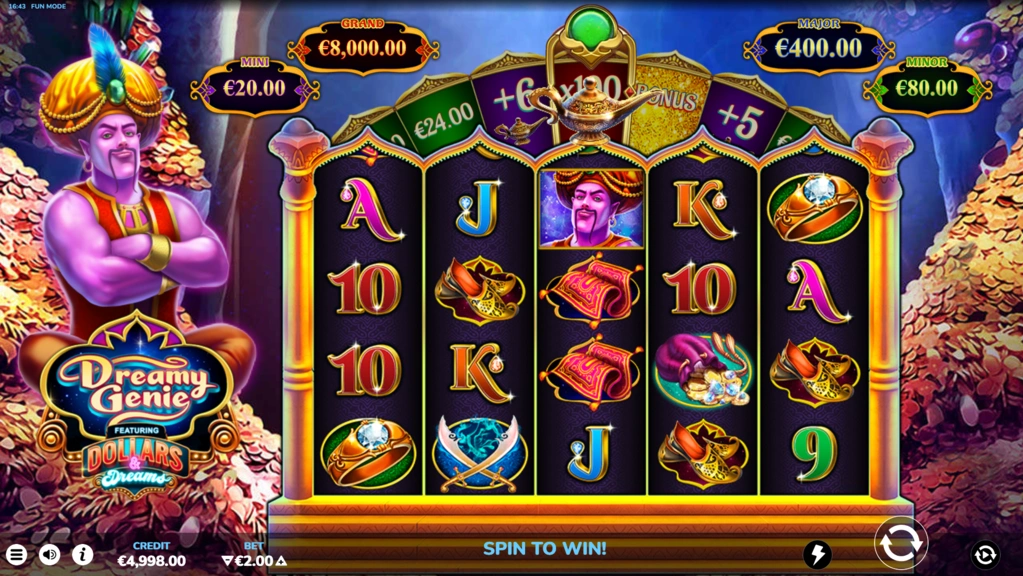 Dreamy Genie Dollars & Dreams Base Game