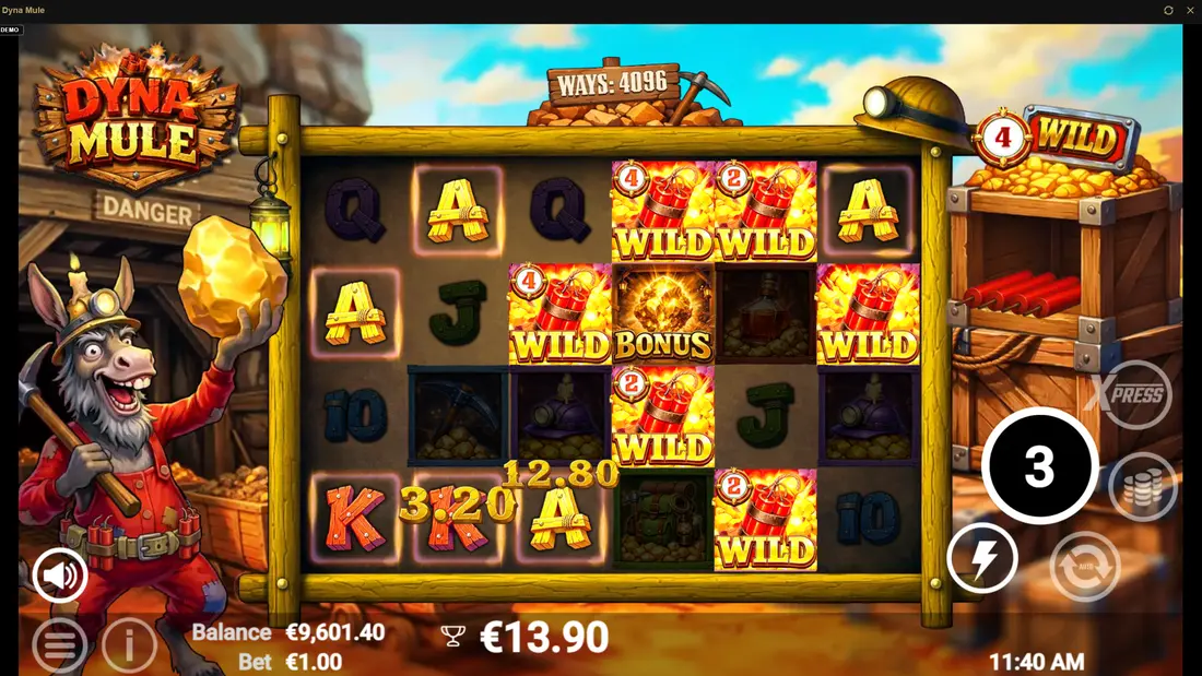 Dyna Mule Free Spins