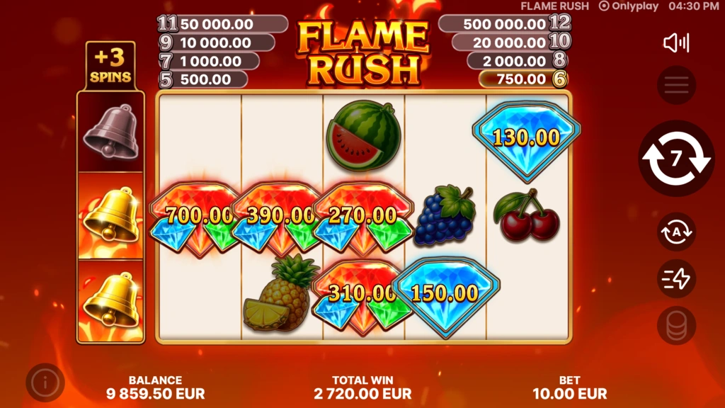 Flame Rush Free Spins