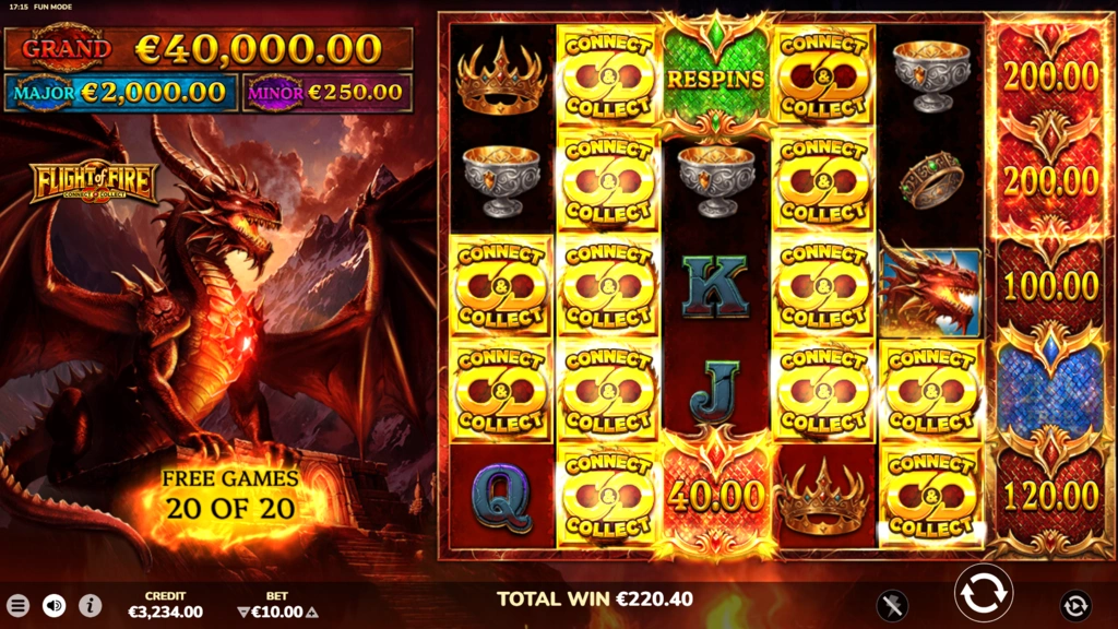 Flight of Fire Free Spins