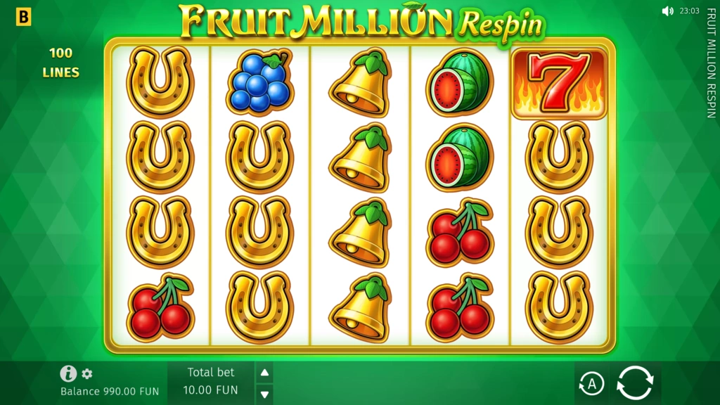 Fruit Million Respin Base Game