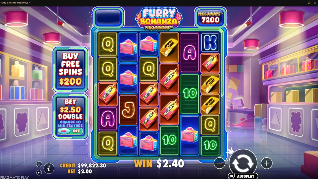 Furry Bonanza Megaways Base Game