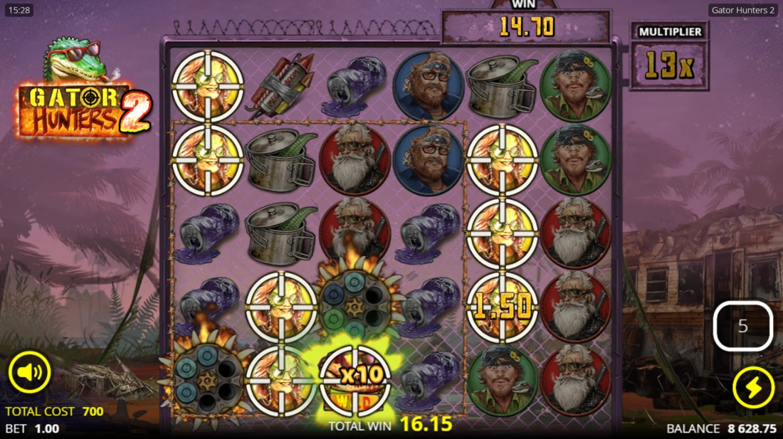 Gator Hunters 2 Fire Gatornado Spins