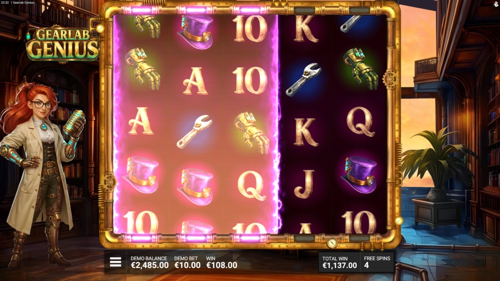 Gearlab Genius - 5 Scatters Free Spins