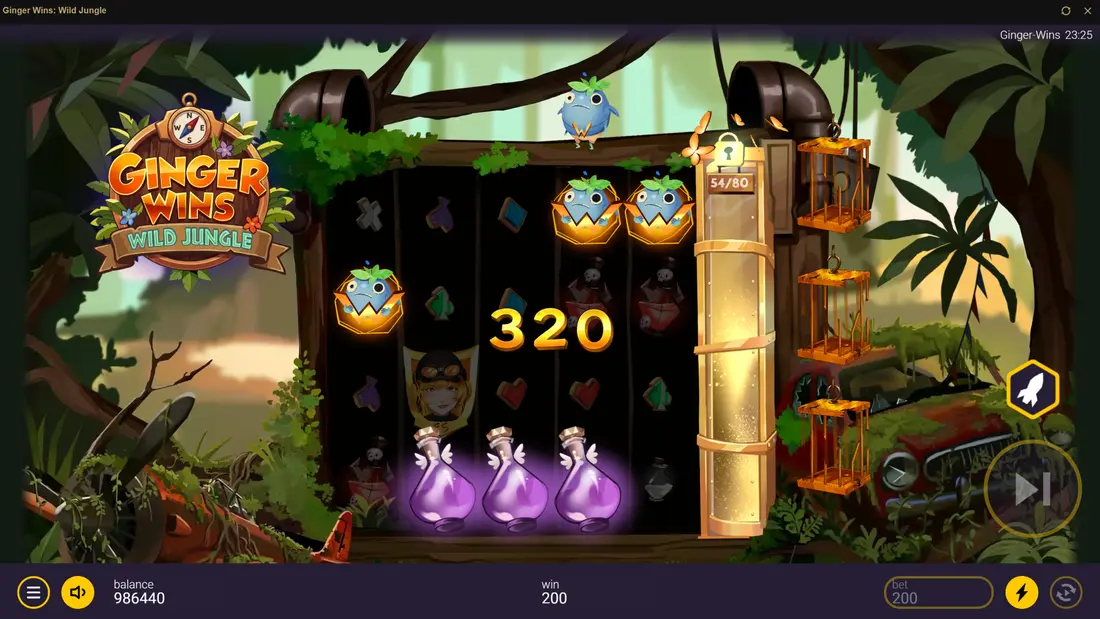Ginger Wins Wild Jungle Base Game